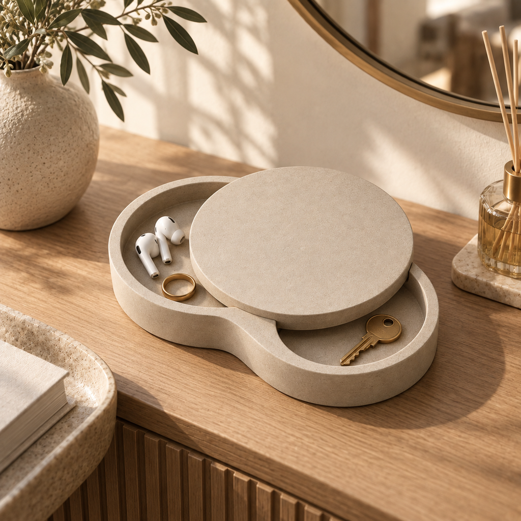 UPETTO™ Halo Sliding Valet Tray & Everyday Organizer