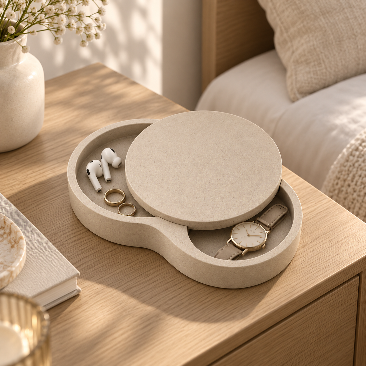 UPETTO™ Halo Sliding Valet Tray & Everyday Organizer