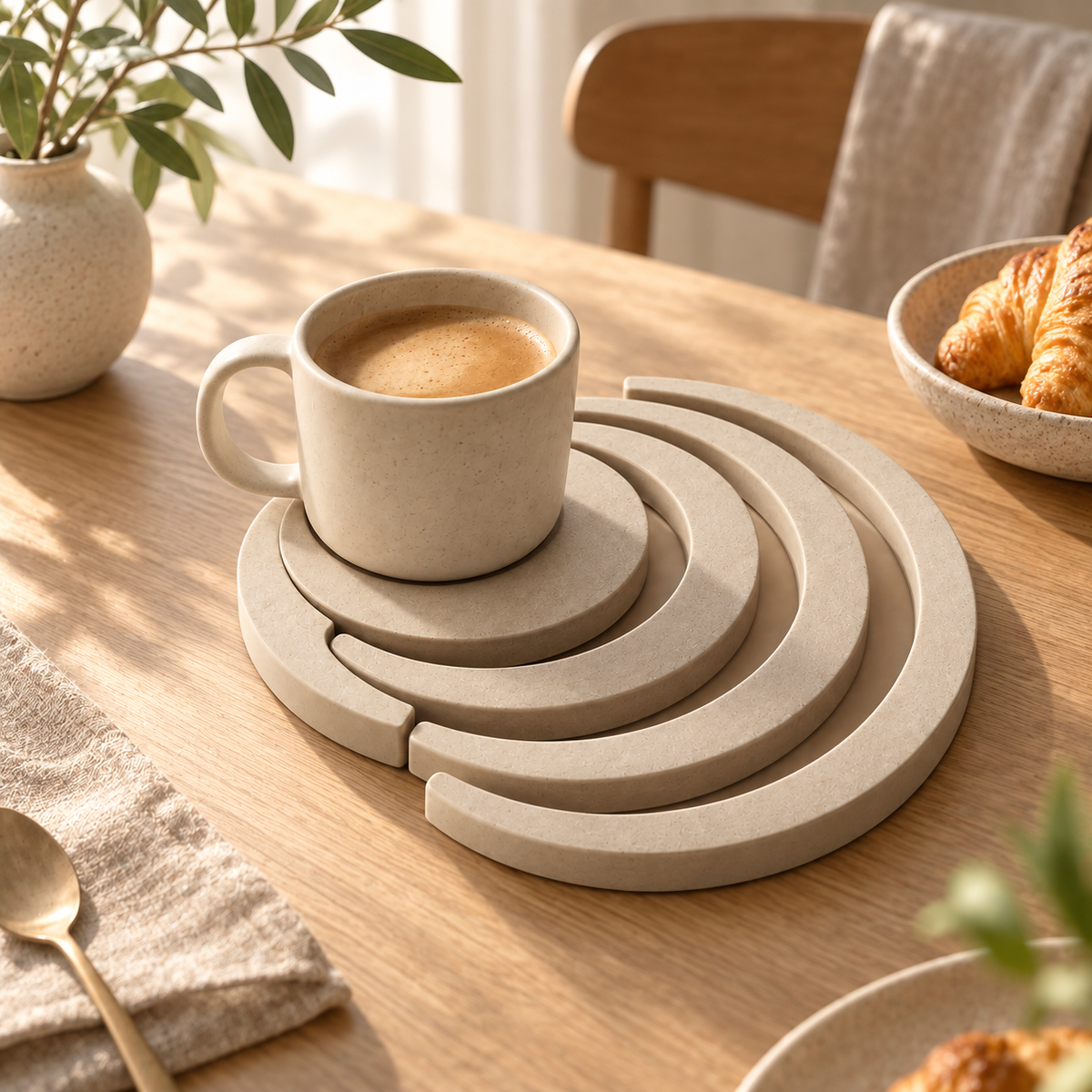 UPETTO™ Wave Expanding Trivet & Table Protector