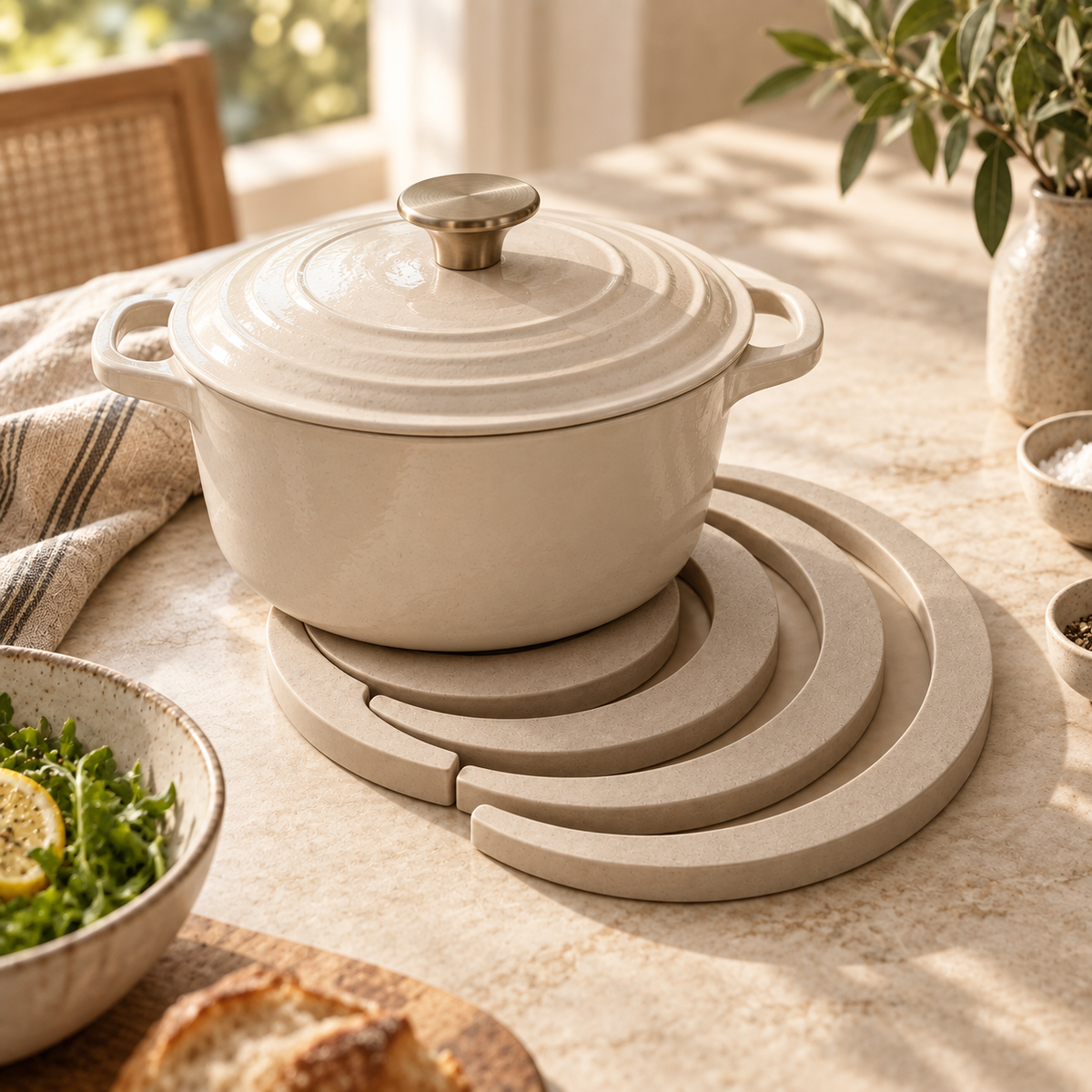 UPETTO™ Wave Expanding Trivet & Table Protector