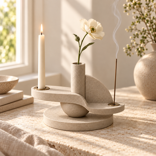 UPETTO™ Axis Reversible Candle & Incense Ritual Holder